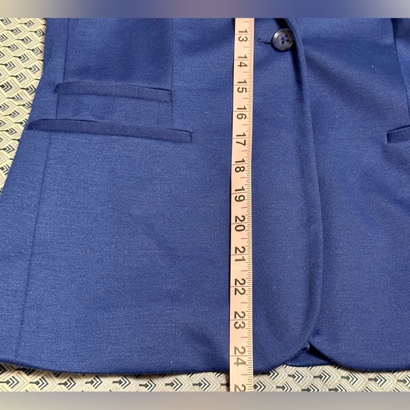 Jacob Royal Blue Fitted Blazer Size M - Picture 7 of 11
